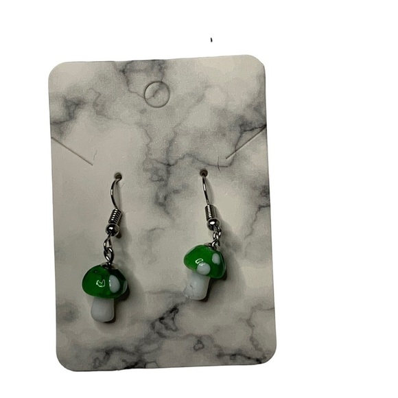 Mushroom earrings - Picture 2 of 3